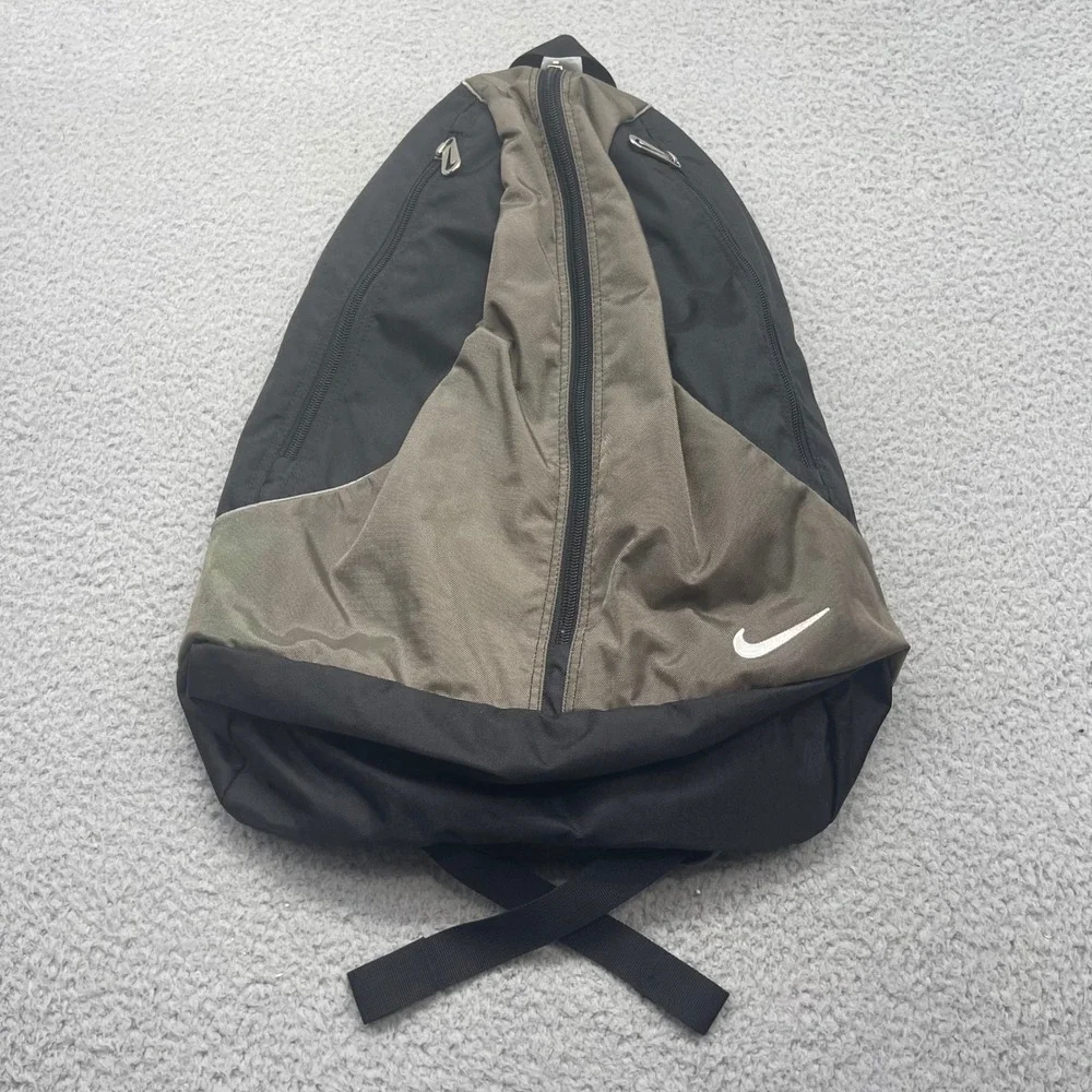 Nike F8 KAN Unisex Medium Olive Black Center Zip Backpack Vintage Y2K Techwear